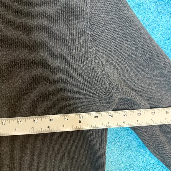 Vintage 90s Structure Men’s Sweater Gray Pullover Size L 100% Cotton Y2K Retro - Picture 7 of 12